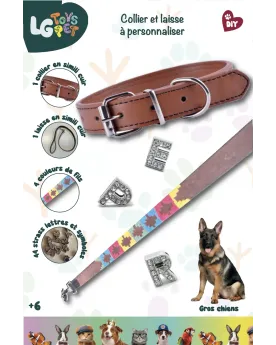 TOY PET COLLIER ET LAISSE PETIT/MOYEN