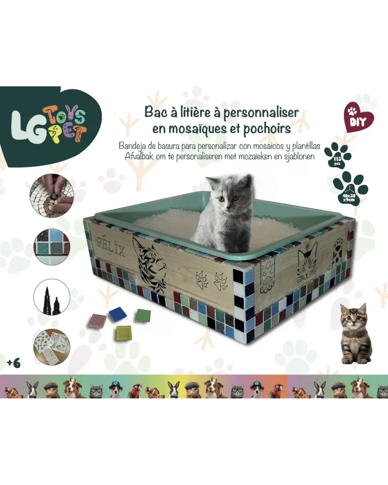 TOY PET PETIT BAC A LITIERE A PERSONNALI