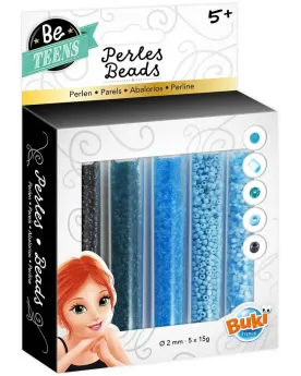 5 TUBES DE 5 GR DE PERLES 8ASS.