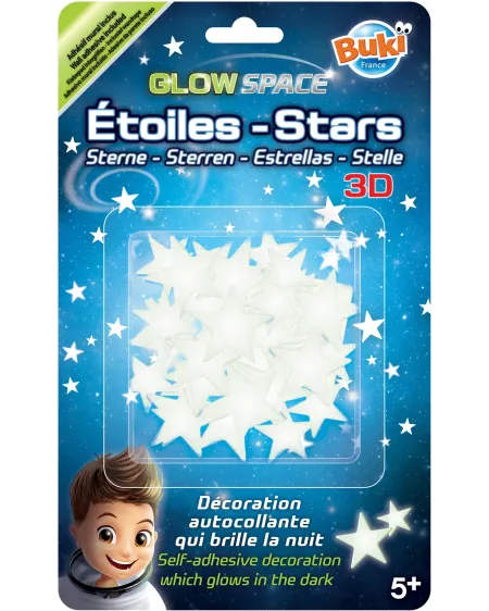 ETOILES 3D PHOSPHORESCENTES