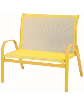 BANC METAL JAUNE