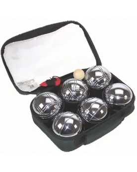 SAC 6 BOULES PETANQUE METAL