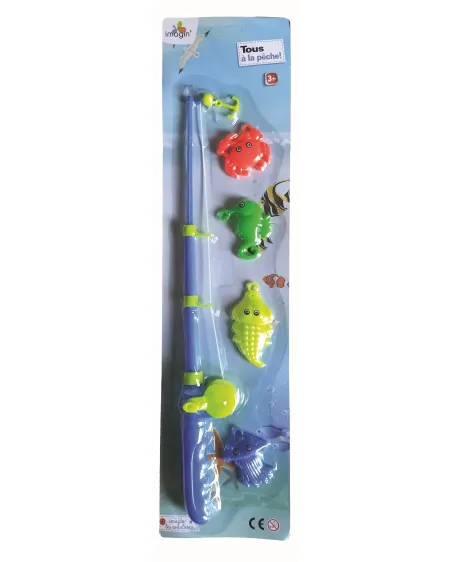 PECHE A LA LIGNE SUR CARTE 4 POISSONS