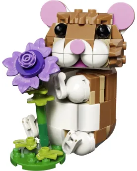L'ADORABLE HAMSTER ET LA FLEUR