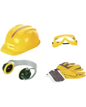 BOSCH CASQUE LUNETTE GANTS ET CASQUE BRU