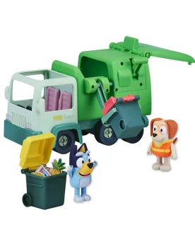 BLUEY CAMION POUBELLE + 2 FIGURINES