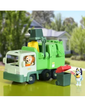 BLUEY CAMION POUBELLE + 2 FIGURINES