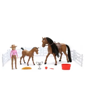COFFRET CHEVAL + PONEY + ACC.