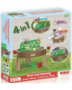 TABLE DE JEU JARDIN 4 EN 1 80X80CM