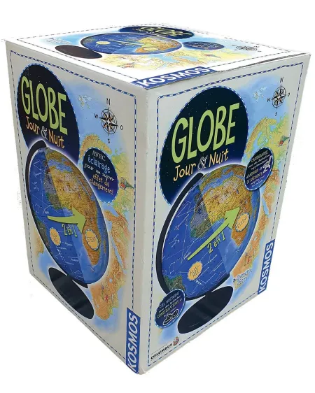 GLOBE LUMINEUX 26CM JOUR ET NUIT