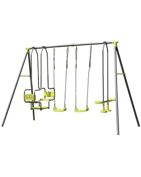 PORTIQUE METAL ERIC 2M20 2BALANCOIRE/1BO
