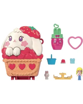 POLLY POCKET COMPACT STRAWBERRY BUNNY