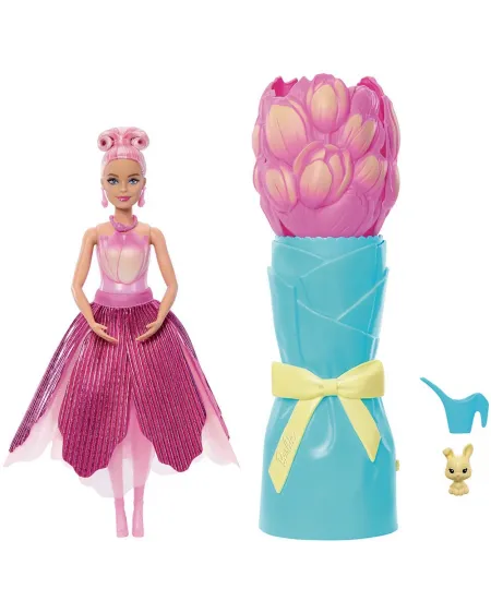 BARBIE PETAL POP REVEAL PINK TULIP