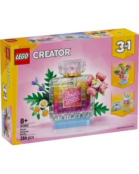 FLACON DE PARFUM AU DECOR FLORAL