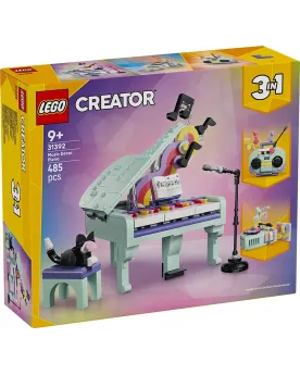 DECORATION MUSICALE : PIANO ET CHAT