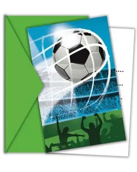 FOOTBALL 6 INVITATIONS