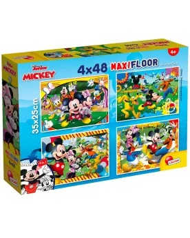 DISNEY PUZZLE SUPERMAXI 4X48PCES MICKEY