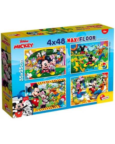 DISNEY PUZZLE SUPERMAXI 4X48PCES MICKEY