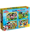 DISNEY PUZZLE SUPERMAXI 4X48PCES MICKEY
