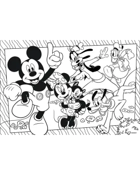 DISNEY PUZZLE SUPERMAXI 4X48PCES MICKEY