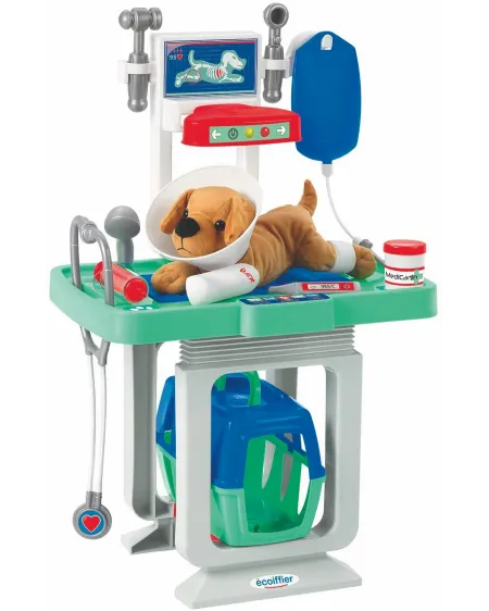 CLINIQUE VETERINAIRE   Un chien en peluche à soigner à l'aide des 1...