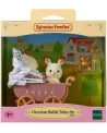 JUMEAUX LAPIN CHOCOLAT POUSSETTE DOUBLE  La poussette double des ju...