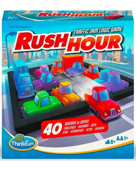 THINKFUN RUSH HOUR Choisis une des 40 cartes challenges et place le...