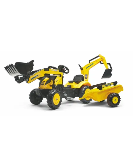 TRACTOPELLE KOMATSU + EXCA + REMORQUE2/5  Pelle frontale et excavat...