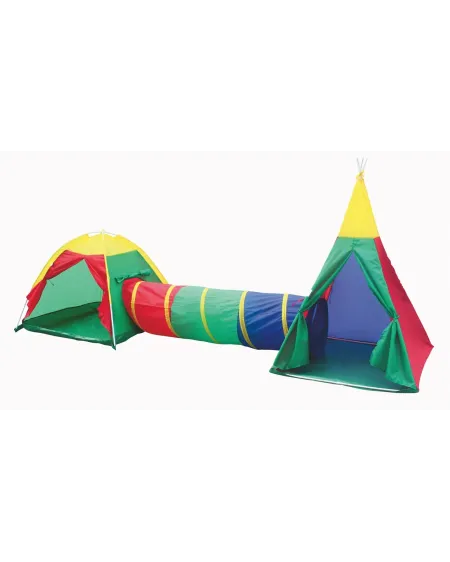 TENTE 100X100X135+TUNNEL180X46+DOME  Longueur : 392 cm. IPL8703  Âg...