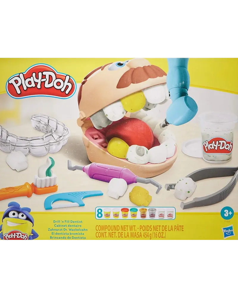 PLAY DOH LE NOUVEAU DENTISTE  Crée des dents, soigne ses caries, ar...