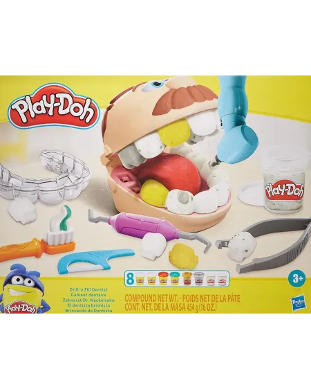 PLAY DOH LE NOUVEAU DENTISTE  Crée des dents, soigne ses caries, ar...