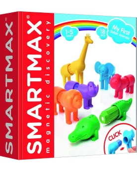 SMARTMAX ANIMAUX SAFARI  Des animaux à construire à l'aide des 18 p...