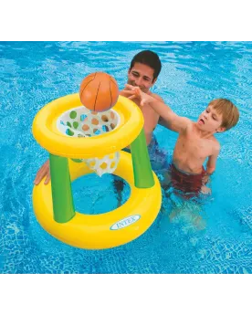 ANNEAU DE BASKET FLOTTANT + BALLE  55 x 67 H cm WET58504 INTEX Âge ...