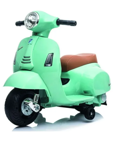 VESPA 6V VERT D'EAU  Batterie 6 V. Avec phare et klaxon. Existe en ...