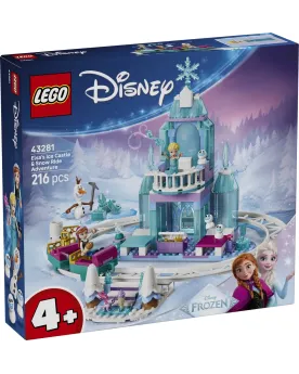 LA CHATEAU DE GLACE ET LA PISTE ENNEIGEE