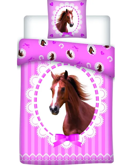 HOUSSE DE COUETTE CHEVAL DE REVE  Housse : 140 x 200 cm + 1 taie. 1...