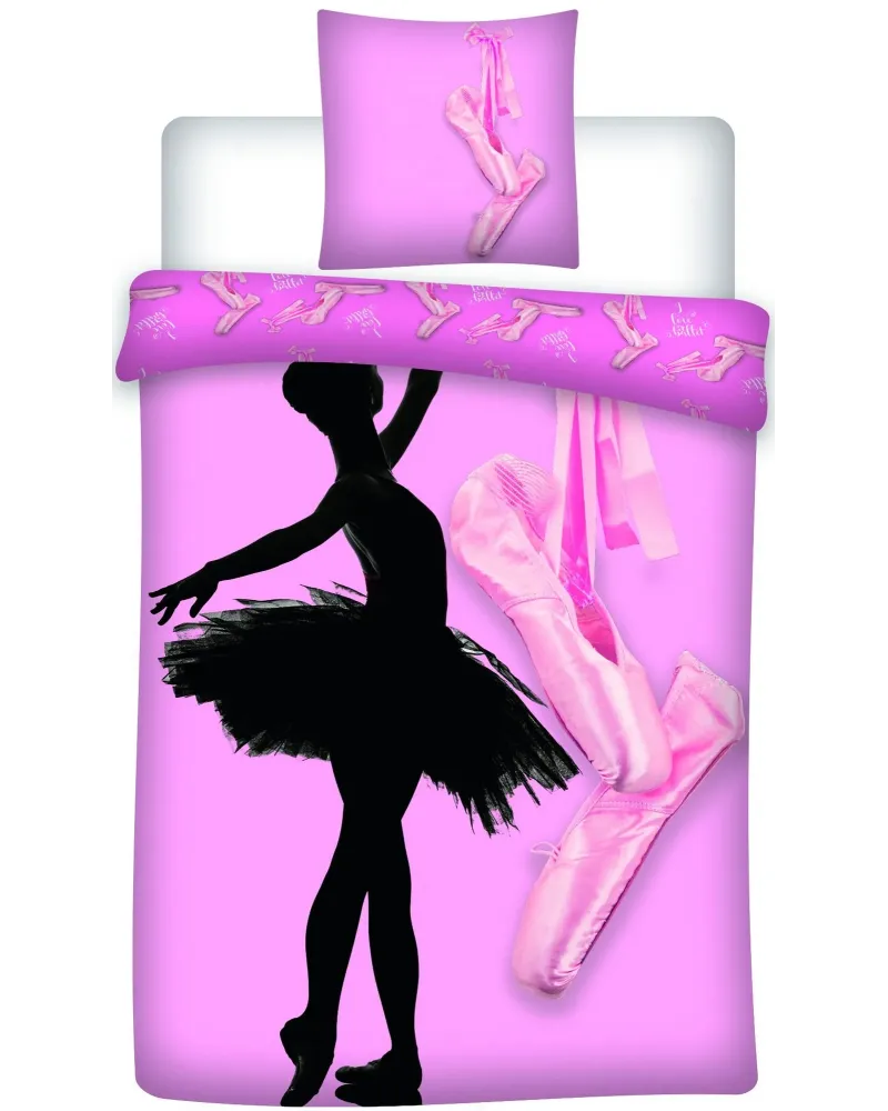 HOUSSE DE COUETTE BALLERINE  Housse : 140 x 200 cm + 1 taie. 100 % ...