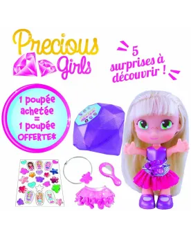 PRECIOUS GIRLS POUPEE  10 cm avec une longue chevelure. Tu pourras ...