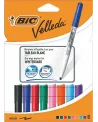 POCHETTES 8 VELLEDA COUL  Feutres effaçables pour tableau. BIC11990...