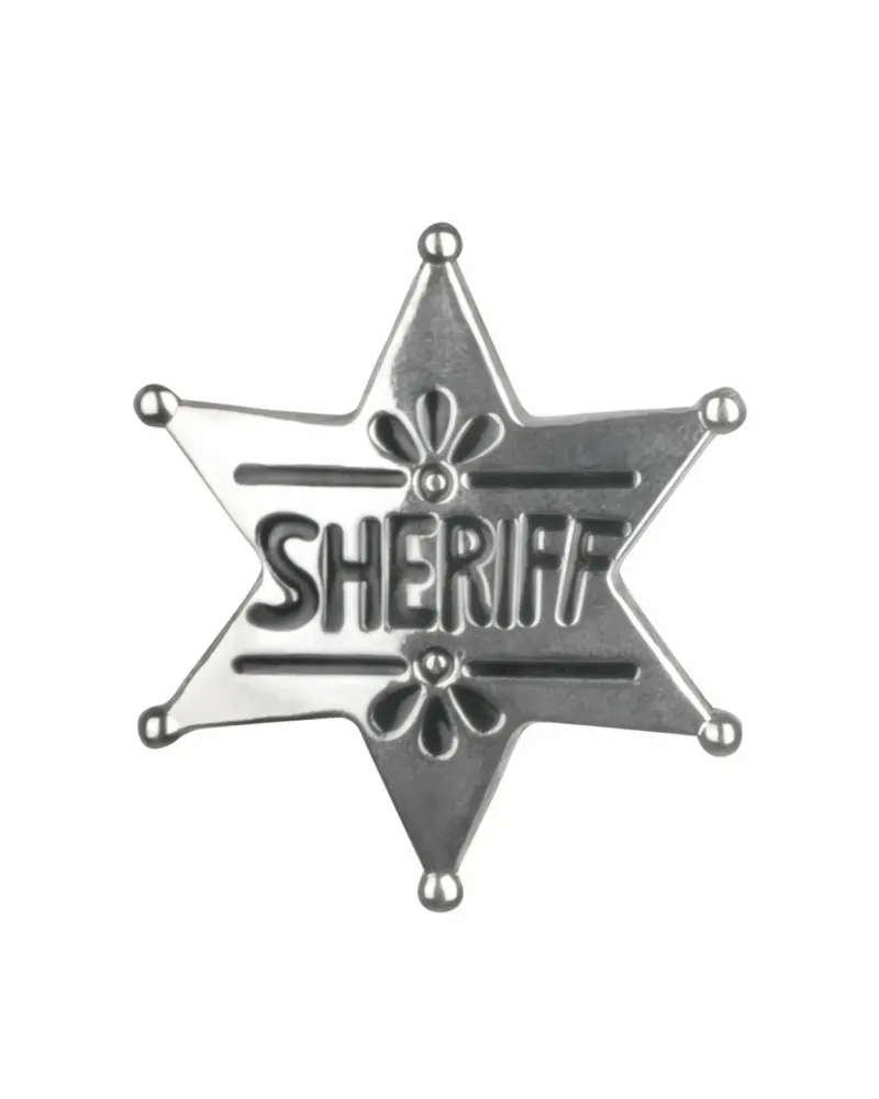 ETOILE DE SHERIFF METAL  En métal. BLD54321  Âge Minimum: 3A -Âge M...