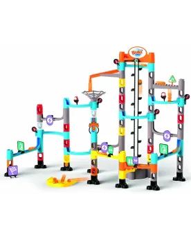MEGA FORMULE BILLES  Assemble 1 des 4 pistes et actionne les élémen...