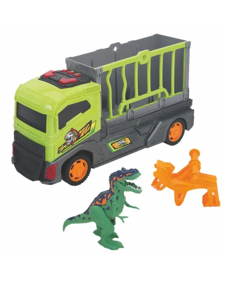 CAMION L/S + DINO EXCITE DANS LA CAGE  Quand le véhicule avance, le...