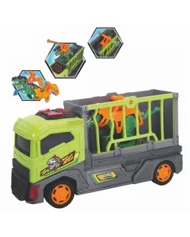 CAMION L/S + DINO EXCITE DANS LA CAGE  Quand le véhicule avance, le...