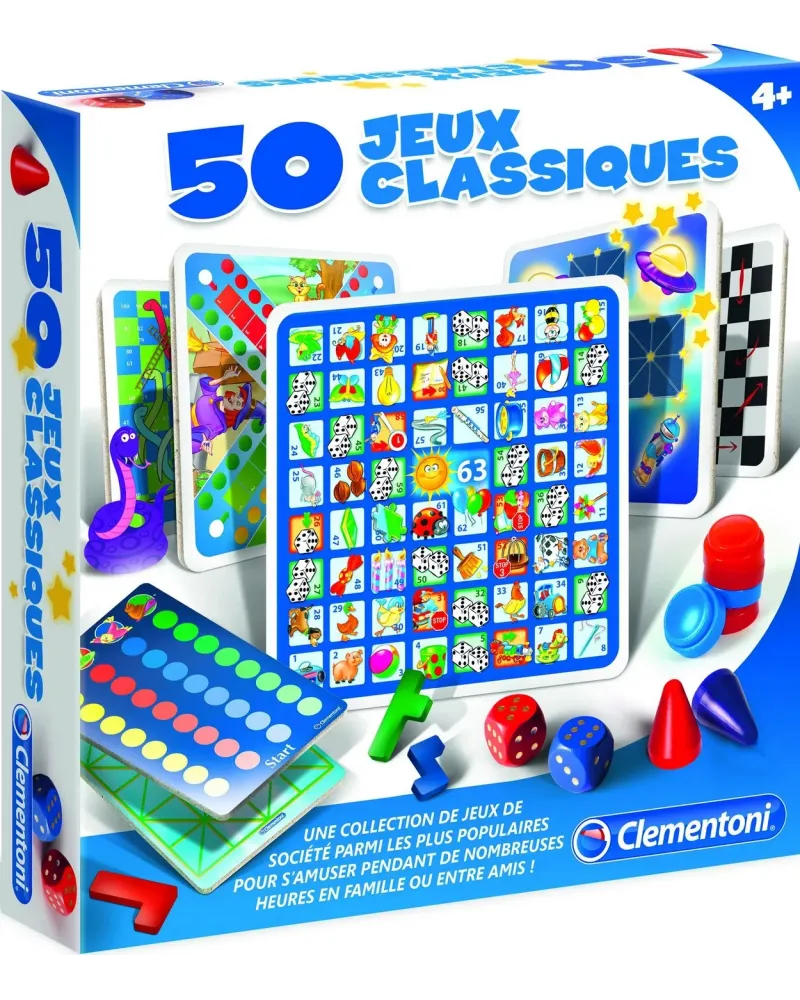 50 JEUX CLASSIQUES  Large sélection de jeux comme les petits chevau...