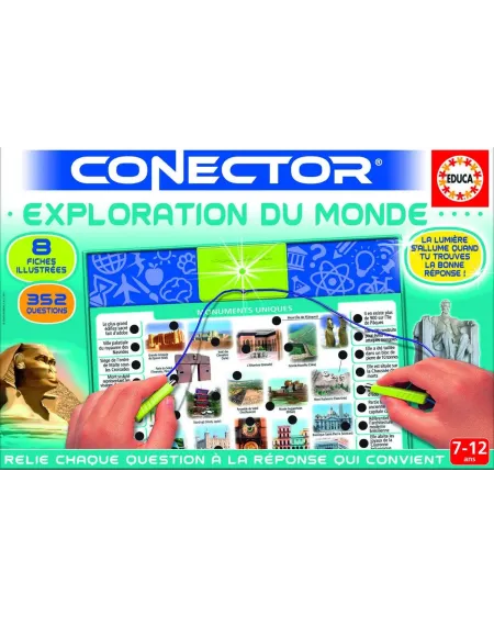 CONNECTOR EXPLORATION DU MONDE  Associe chaque question à la bonne ...