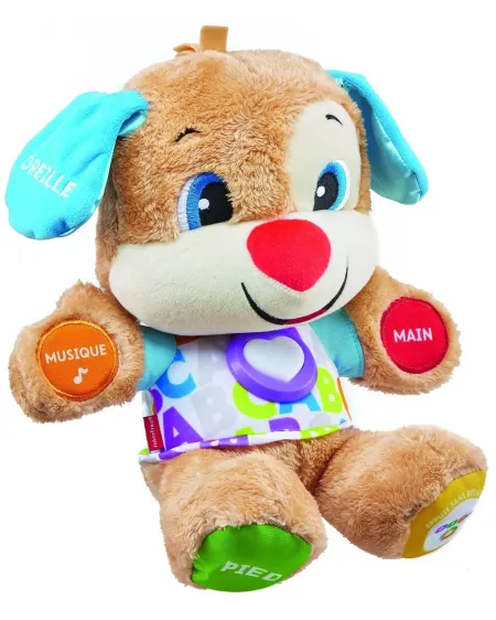 PUPPY EVEIL PROGRESSIF Peluche interactive aux différentes textures...
