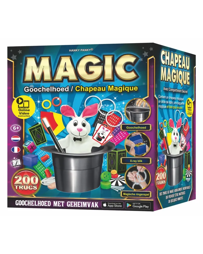 CHAPEAU MAGIE 200 TOURS  200 tours dont le célèbre lapin dans le ch...