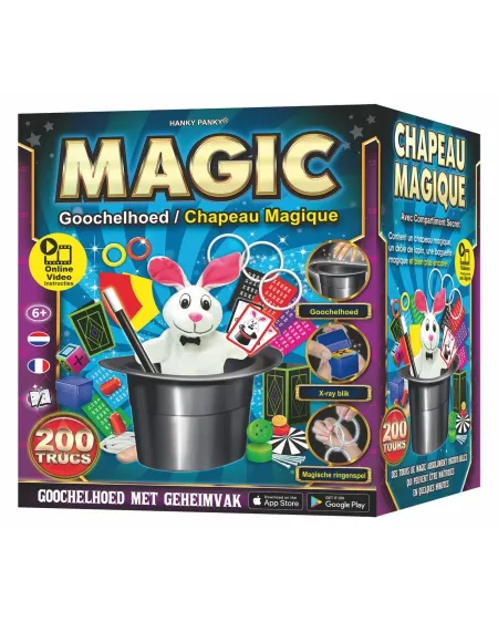 CHAPEAU MAGIE 200 TOURS  200 tours dont le célèbre lapin dans le ch...
