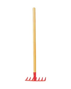 SET 4 GRANDS OUTILS JARDIN BOIS/ACIER  1 pelle, 1 râteau, 1 binette...
