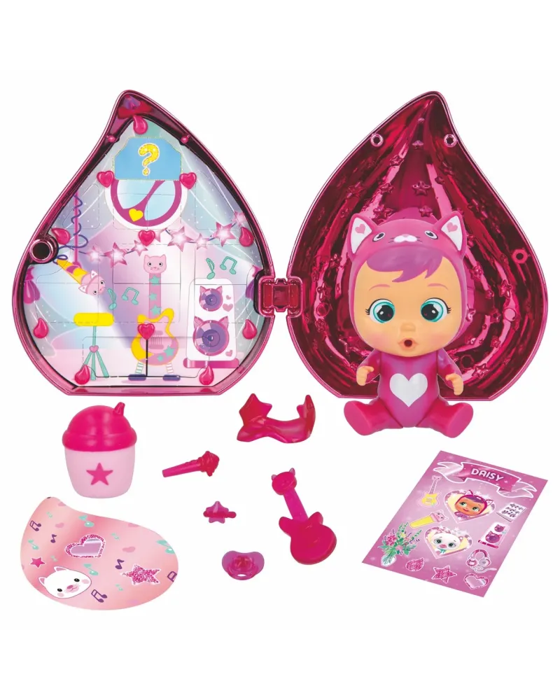 CRY BABIES MAGIC TEARS LARME ROSE  Découvre qui se cache à l'intéri...